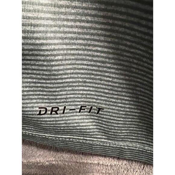 Nike Golf standard fit green /white striped golf shirts men’s size xxl - Picture 4 of 8